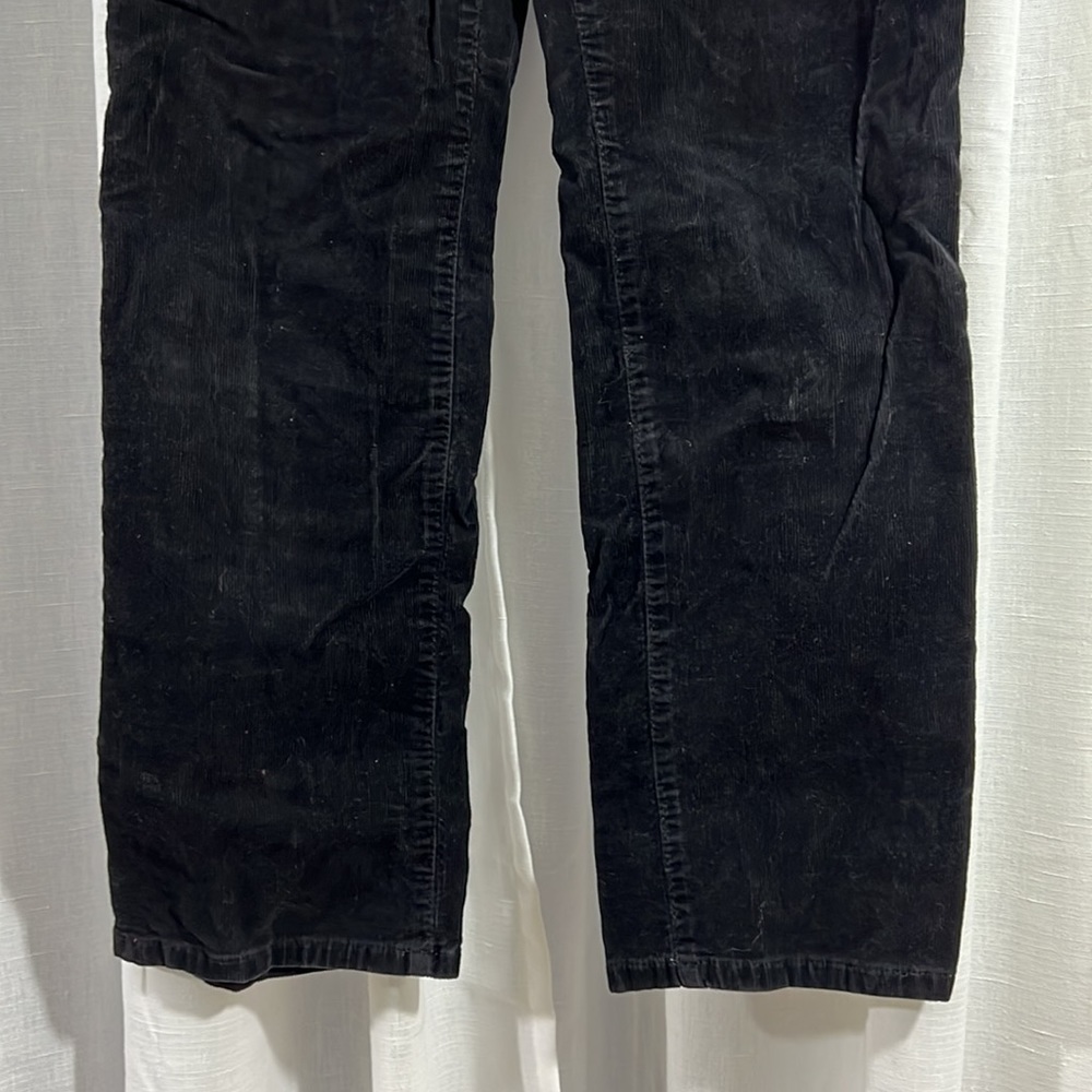 Women’s Petite Size 10 Black Boot Cut Corduroy Pants - Picture 3 of 6